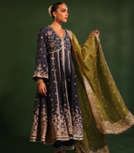 Rangeela Banarsi Navy Anarkali Kurta Set