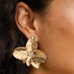Accessorize London Women's Orchid Statement Stud Earrings