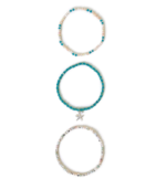 Multi Mix Bead Stretch Anklets Pack Of 3 - Image 2