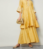 MELANGE Solid Elasticated Palazzos