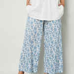 MELANGE Floral Print Palazzos
