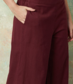 MELANGE Solid Wide Leg Culottes - Image 3