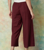 MELANGE Solid Wide Leg Culottes - Image 2