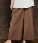 MELANGE Solid Wide Leg Culottes - Image 3
