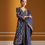 Clare Wool Navy Kurta Set