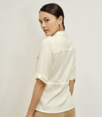 Elin Ecru White Shirt - Image 3